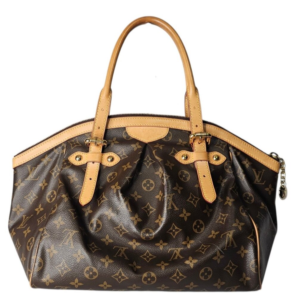 LOUIS VUITTON Tivoli GM Monogram Large Bag Tote Double Handle Bag LV Leather